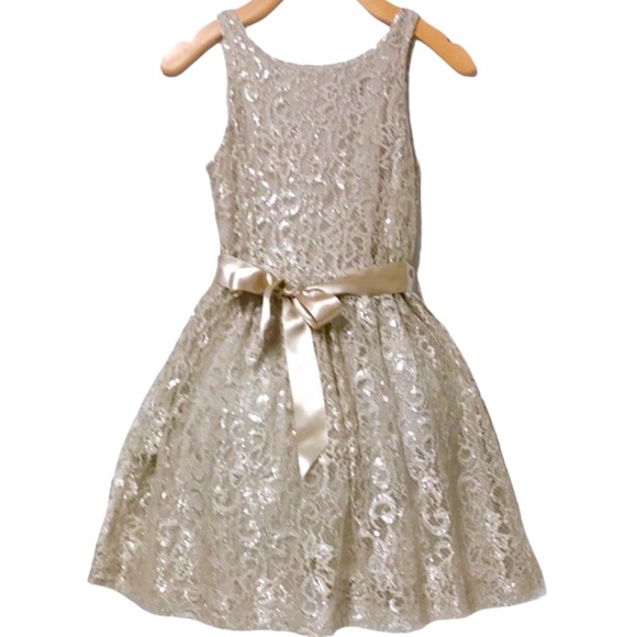 Polo Ralph Lauren Other - Ralph Lauren Metallic Lace Dress